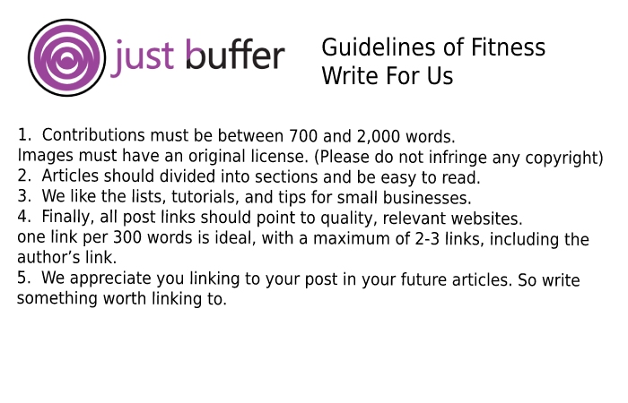 Guidelines of the Article – Fitness Write For Us