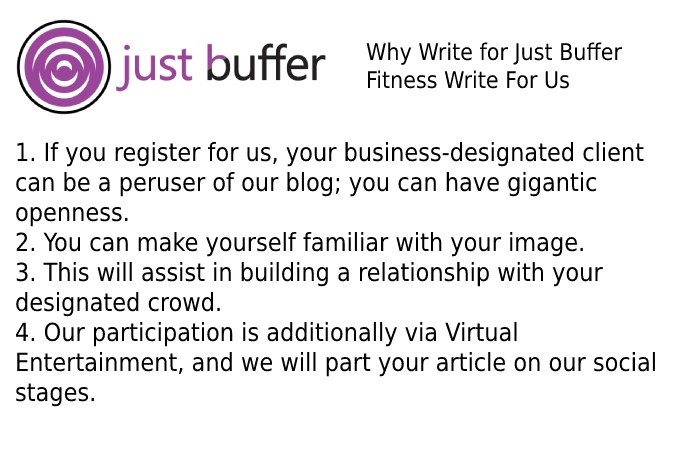 Why Write for Just Buffer – Fitness Write For Us