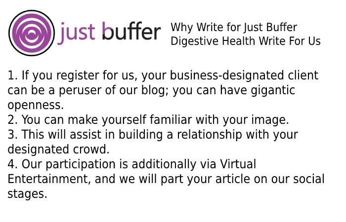 Why Write for Just Buffer – Digestive Health Write For Us