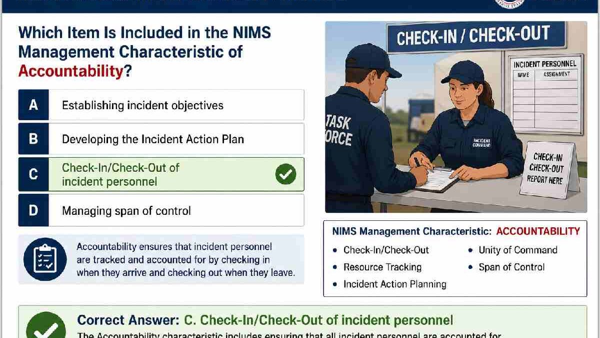 Which Item Is Included in the NIMS Management Characteristic of Accountability? (2026)